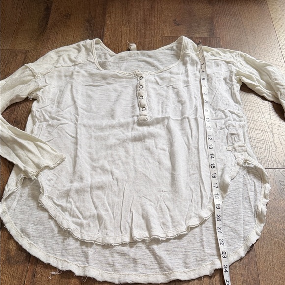 We The Free Cream Long-Sleeve Henley Top - Picture 4 of 6